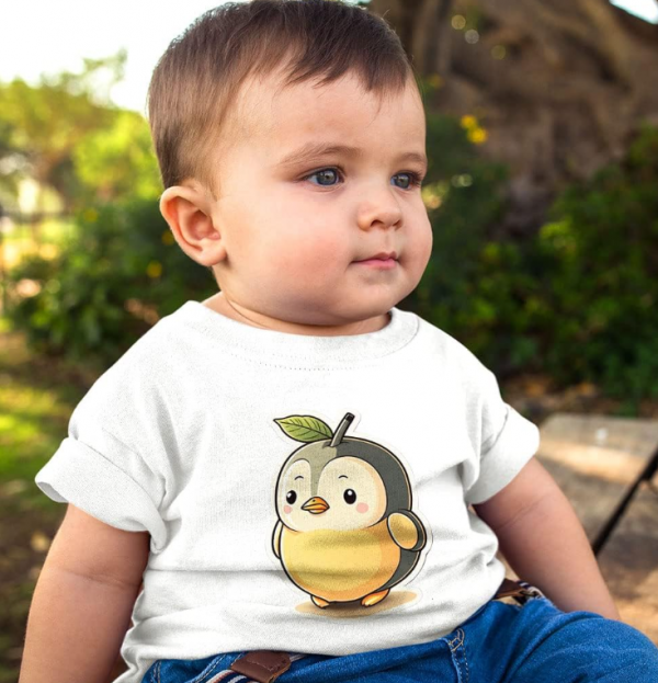 Kaos dengan gambar binatang lucu